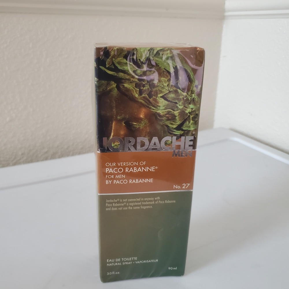 Jordache Men No 27 Eau De Toilette 3.0 oz 90ml Spray New Sealed Paco Rabanne Ver